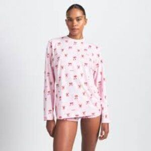 SKIMS Boyfriend Long Sleeve And Boxer Set